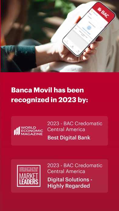 Banca Móvil BAC Screenshot