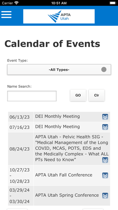 APTA Utah Screenshot