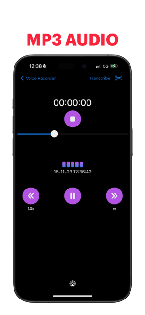 ‎Voicerecorder, schermopname van schermrecorder