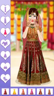 indian bridal dressup makeover iphone screenshot 2