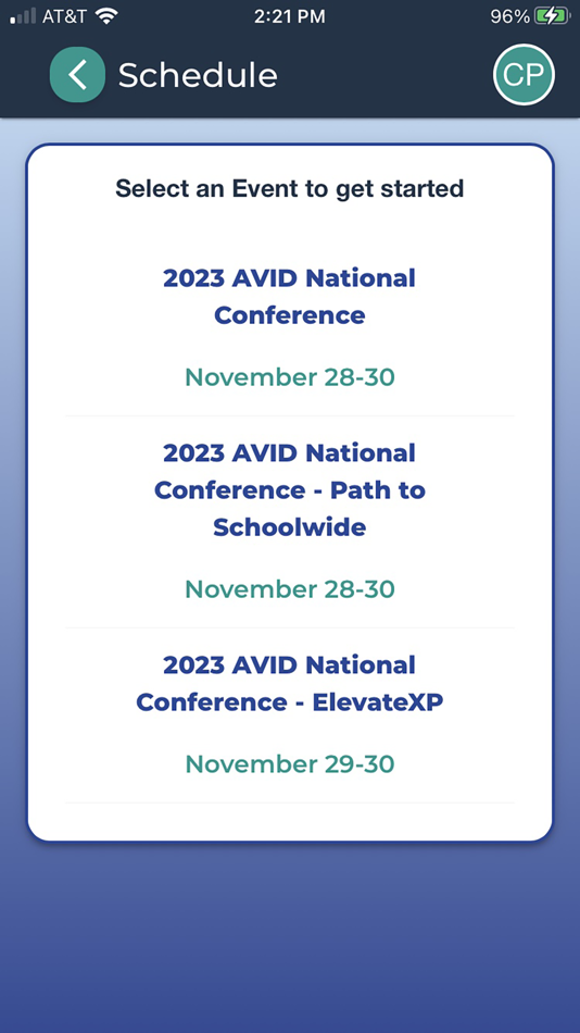 #2. AVID Event (iOS) 由: AVID Center