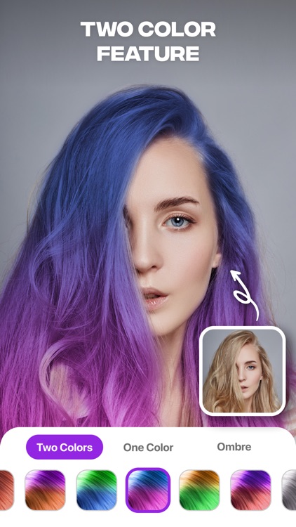 Ombre - Hair Color Changer by Mellon Technology