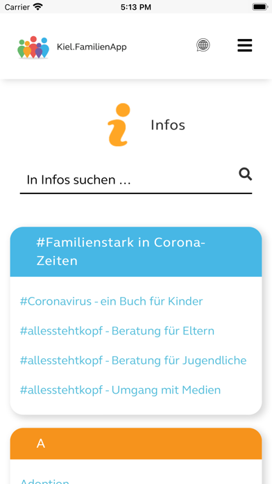 Kiel.FamilienApp Screenshot