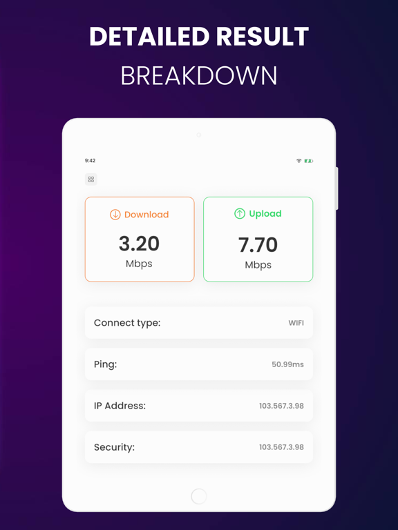 Screenshot #6 pour Internet Speed Test & Tracker