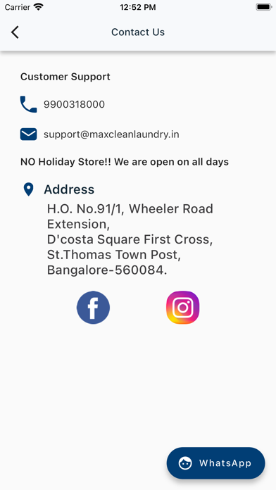 Maxclean Laundry Screenshot