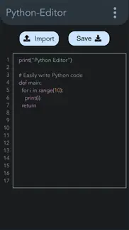 python editor - .py editor iphone screenshot 1