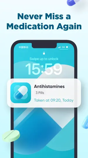Pill Box ◐ Medication Reminder screenshot 1