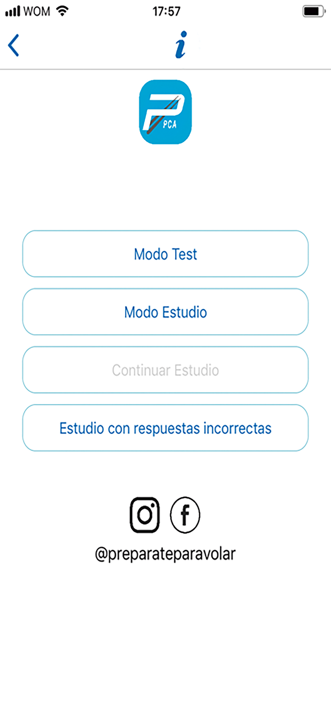 Preparate PCA Examen DGAC CL