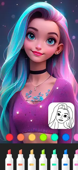 Game screenshot Love Drawing-AI Art Color Book mod apk