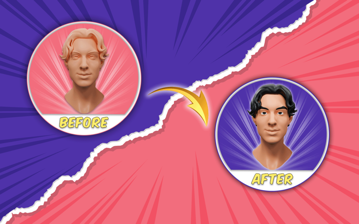 Face Sculpt 3D  Clay Games