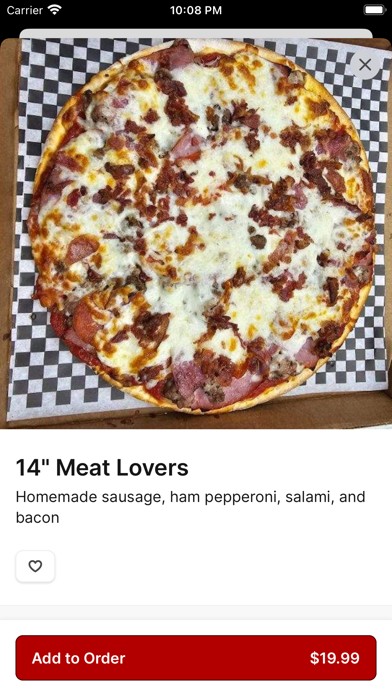 Dell's Pizza & Wings Express Screenshot