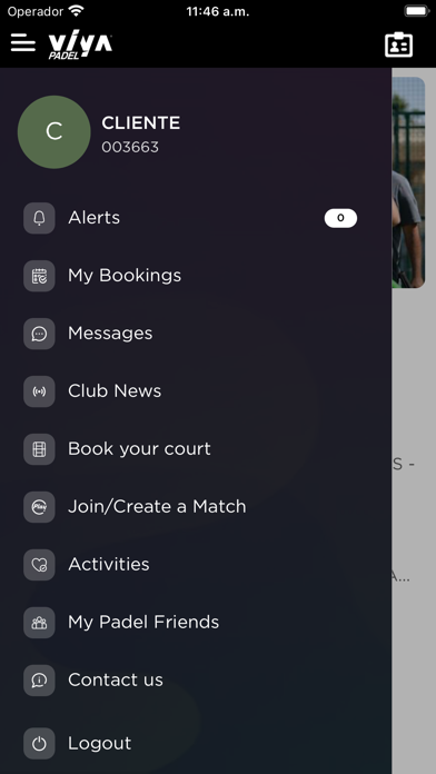 Viya Padel Screenshot