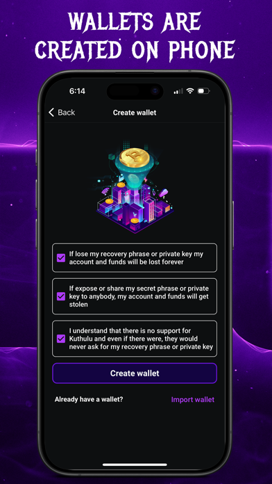 KUTHULU - Social on Blockchain iPhone screenshot 6 - Social Networking app