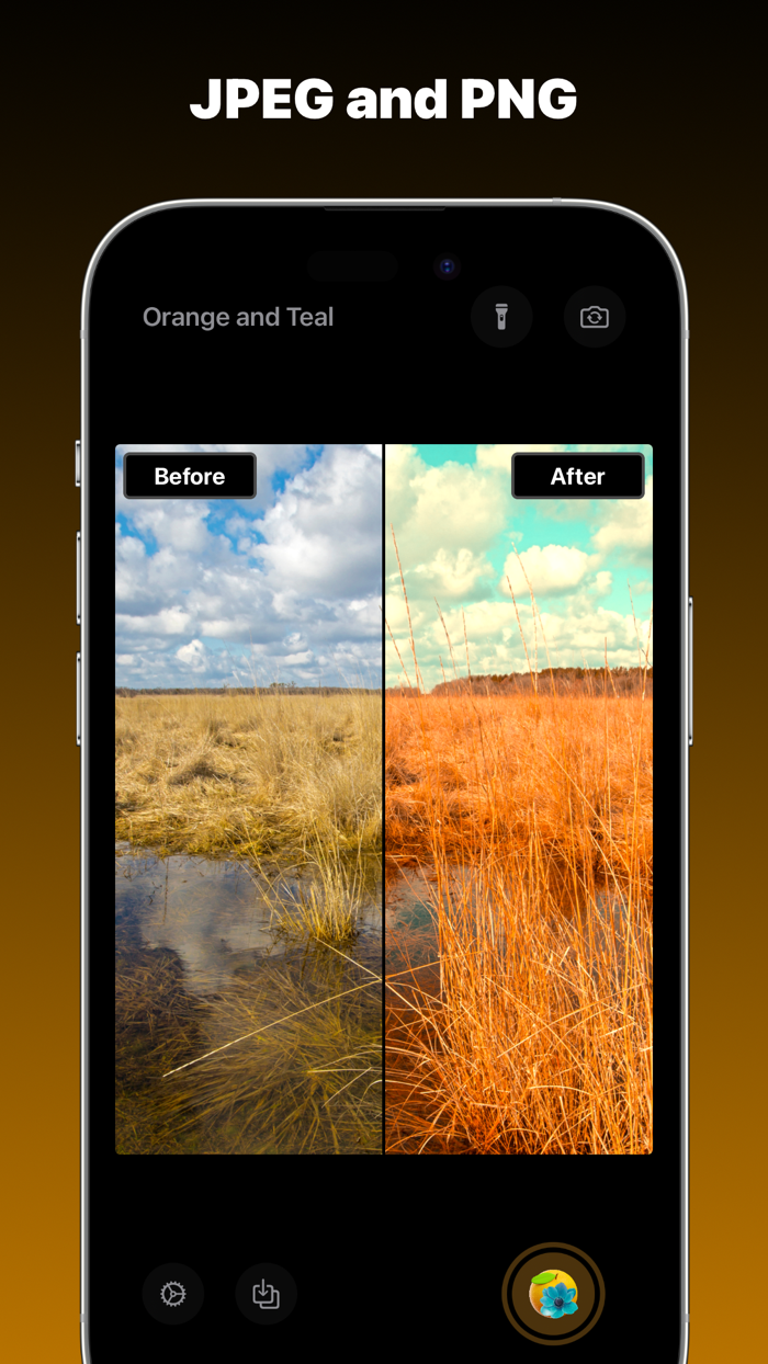 Orange and Teal Preset Camera
