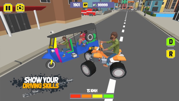 ATV QuadBike Driver Crazy Town screenshot-6