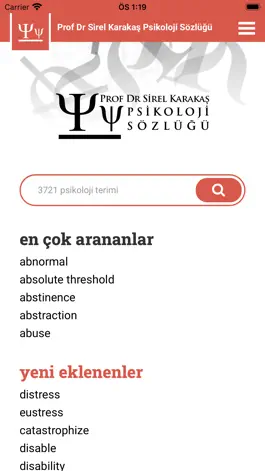 Game screenshot Psikoloji Sözlüğü apk