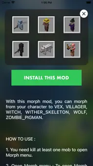 MCPE ADDONS - Morph Mods iphone resimleri 3