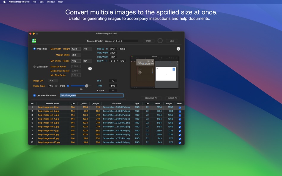 Adjust Image Size II - 1.0.1 - (macOS)