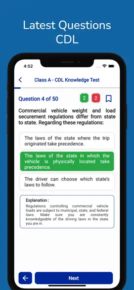 Game screenshot Idaho CDL Permit Practice mod apk