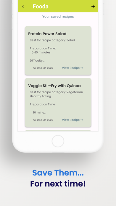 Fooda AI: Snap & Cook Screenshot