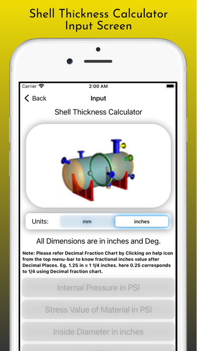 Pressure Vessel Thickness Pro Screenshot