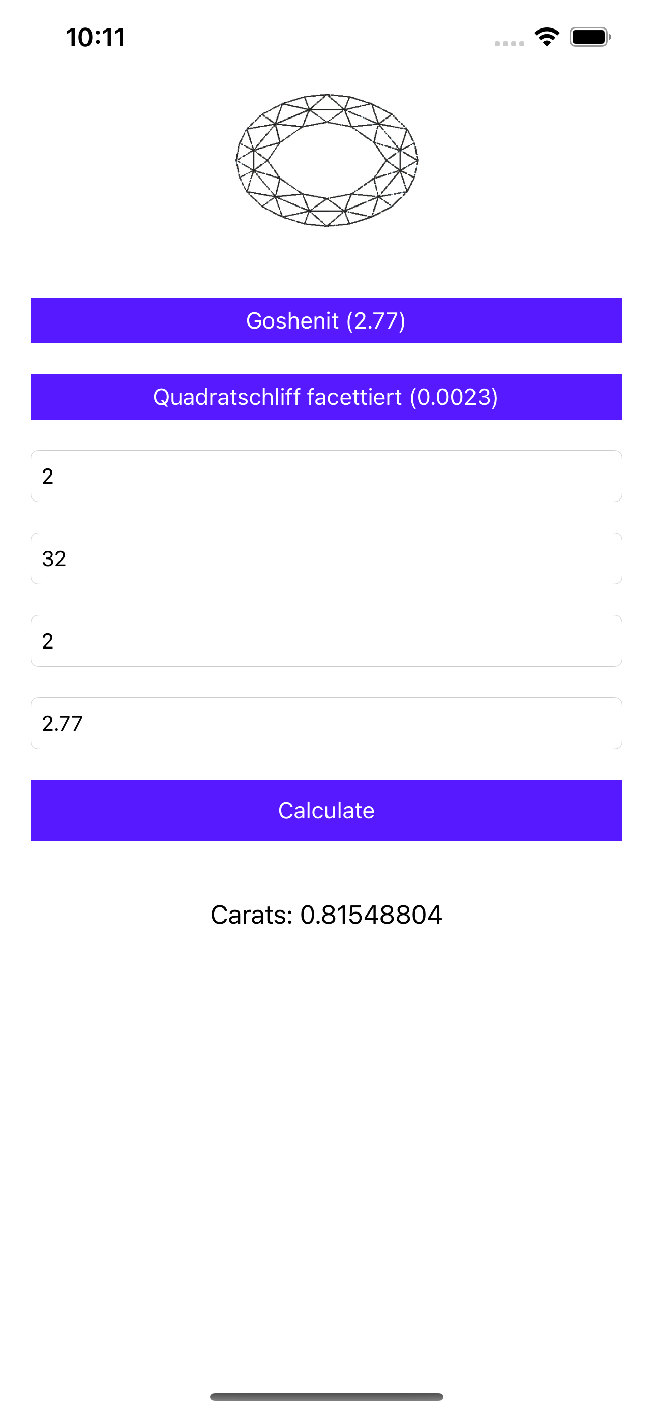 Carat Weight Calculator