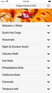 origami sushi & grill iphone screenshot 1