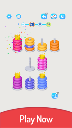 3D Color Sort Hoop Stack screenshot 4