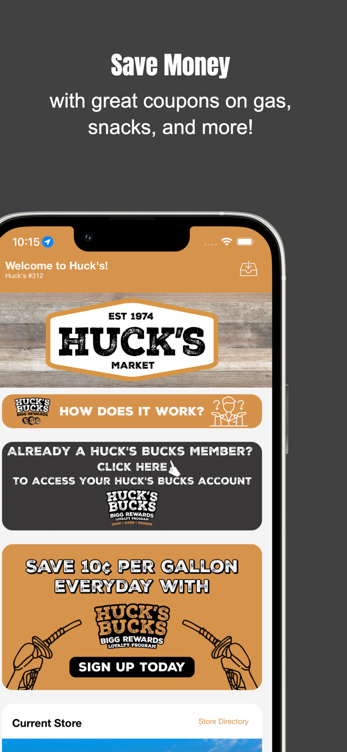 Hucks Bucks Bigg Rewards