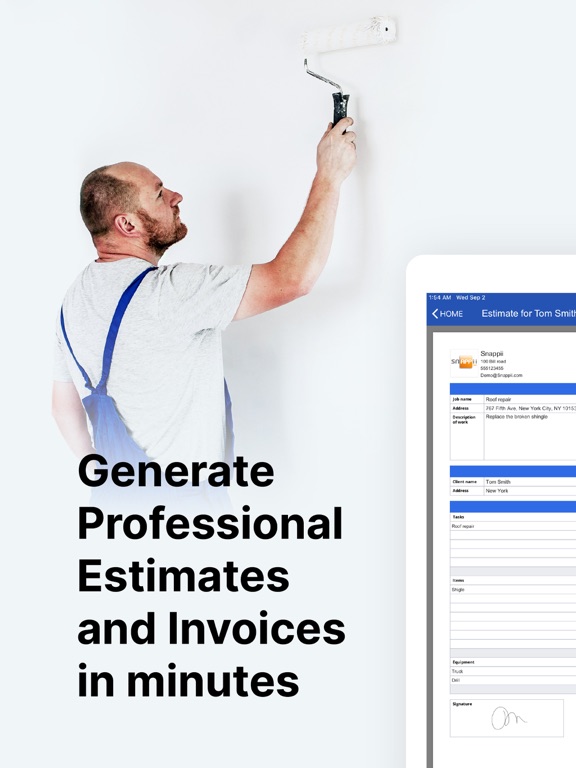 Screenshot #5 pour Job Estimates & Invoices