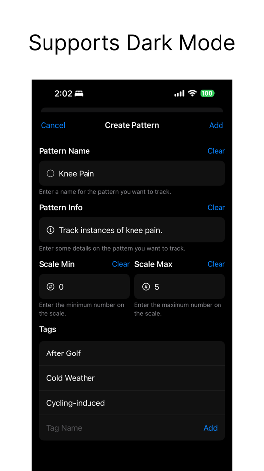 #4. Pattern: Track symptoms & more (macOS) 由: Vishal Vijayashekkar