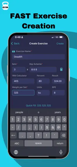 Game screenshot GYM: Strength Workout Tracker apk