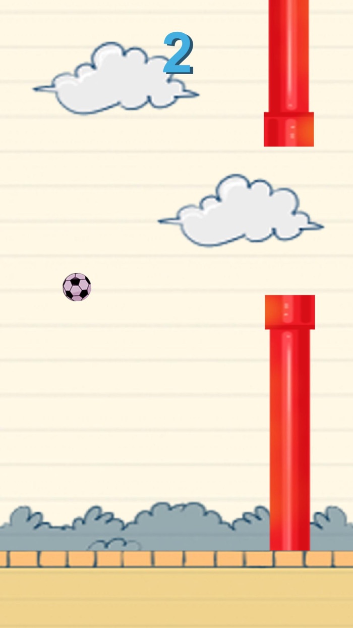 Flying Football Ball