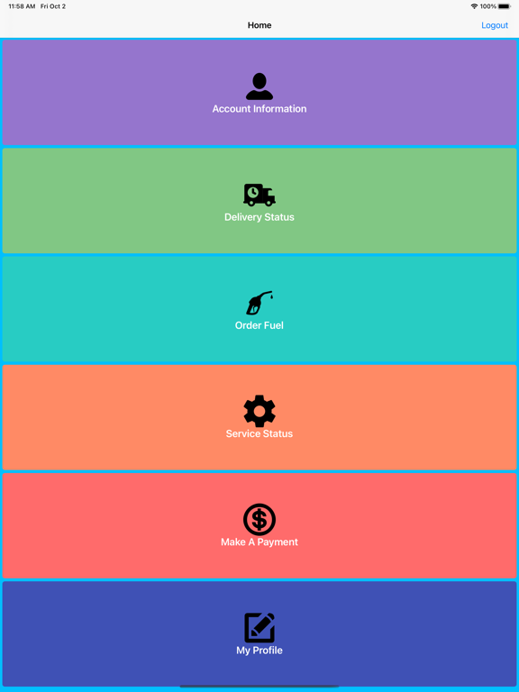 NW Ohio Propane iPad screenshot 2 - Productivity app