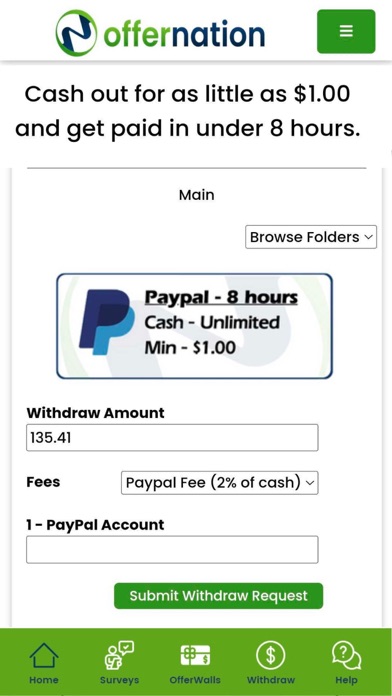 OfferNation Make Money Online Screenshot
