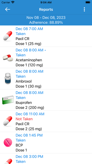 Pill Reminder and Med Tracker Screenshot