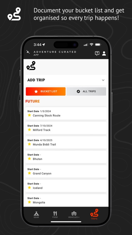 Adventure Curated Packing App