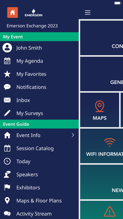 Emerson Exchange Events Screenshot