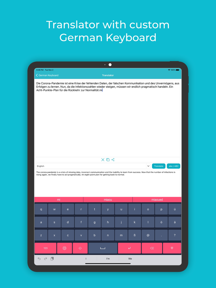 German Keyboard  Translator