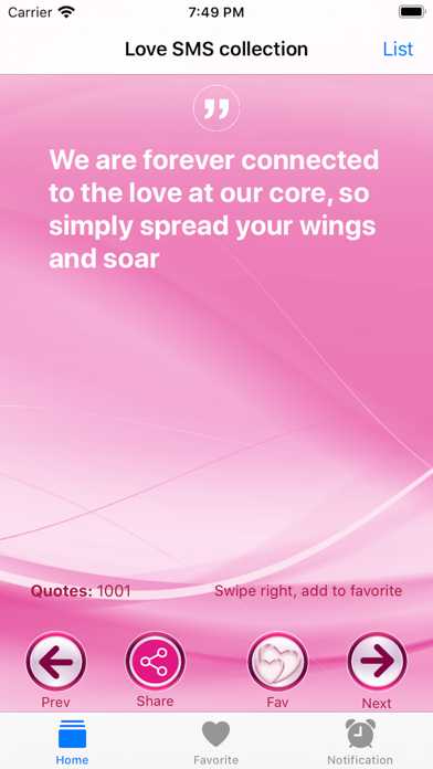 Love SMS Collection Screenshot