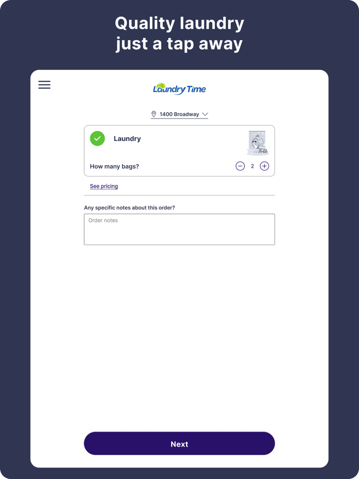 Laundry Time Delivery