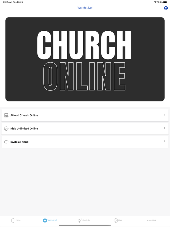 Church Unlimited iPad screenshot 2 - Lifestyle app