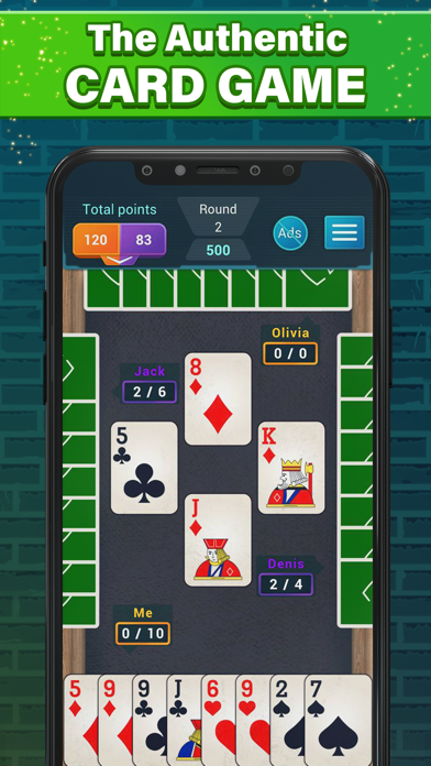 Screenshot #2 pour Spades - Classic Card Game