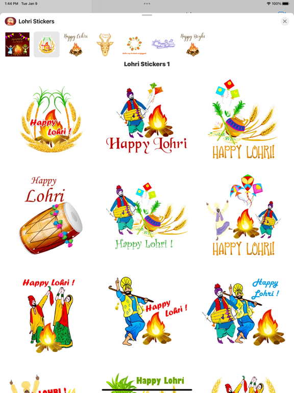 Screenshot #5 pour Lohri Stickers