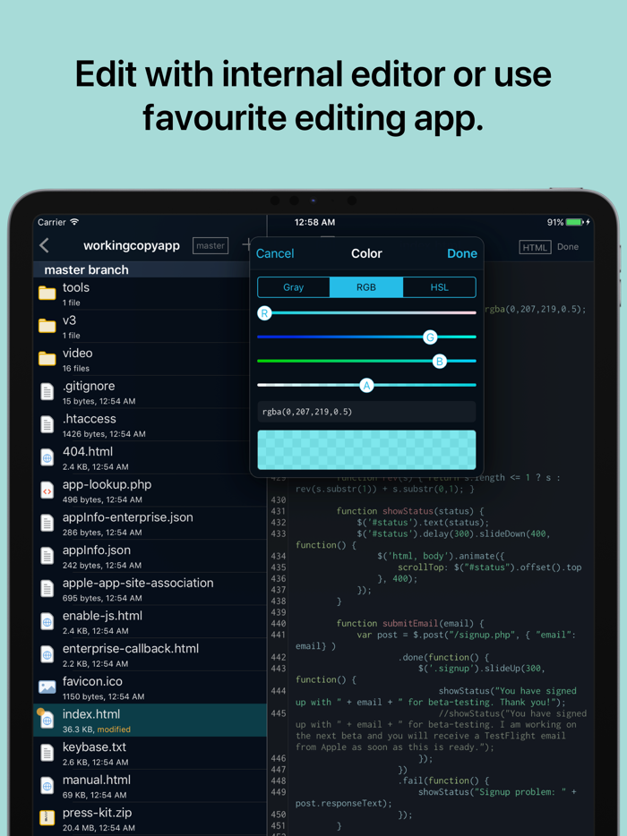 Working Copy - Git client