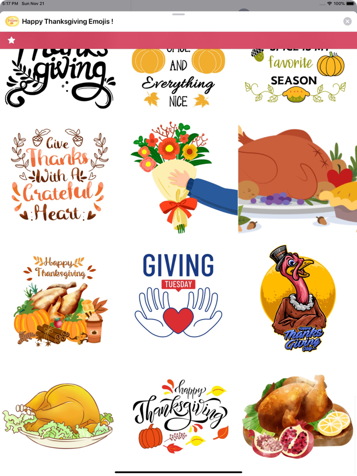 Happy Thanksgiving Emojis