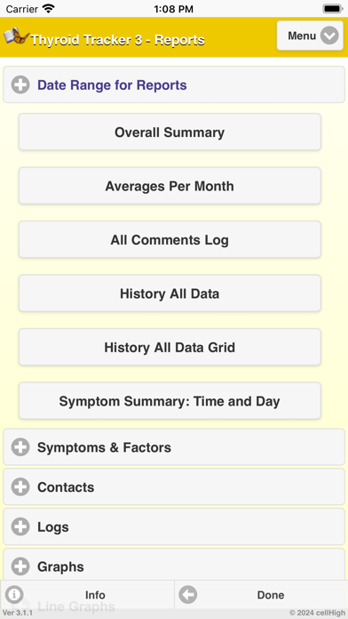Thyroid Tracker 3 Screenshot
