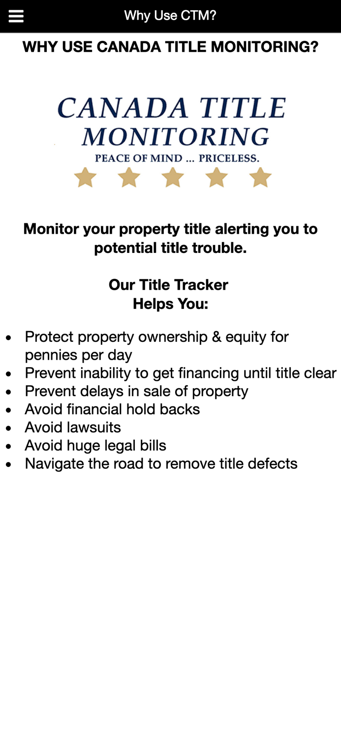 Canada Title Monitoring
