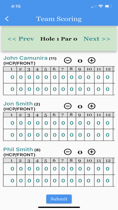 Golfers and Commissioners App iPhone screenshot 4 - Sports app