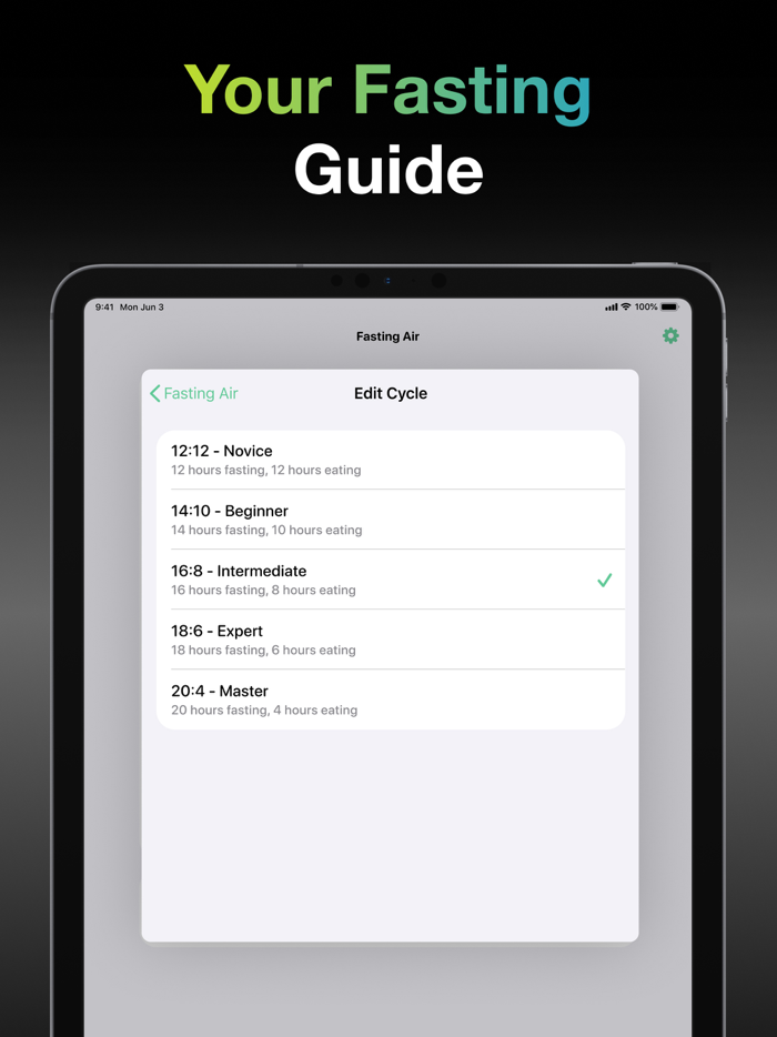 Fasting Air Intermittent Diet